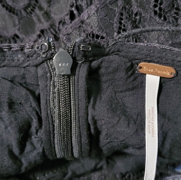 Free People Just Like Honey Backless Handkerchief Babydoll Dark Fairy Whimsigoth - Picture 4 of 6